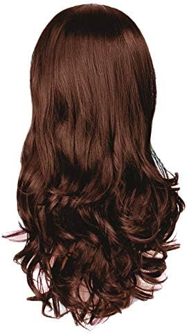 Andongnywell Uzun Kıvırcık Dalgalı peruk Kadınlar ıçin Günlük Giyim Peruk Doğal Görünümlü ısıya dayanıklı sentetik elyaf Kıvırcık
