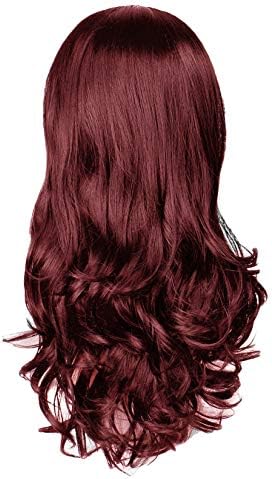 Andongnywell Uzun Kıvırcık Dalgalı peruk Kadınlar ıçin Günlük Giyim Peruk Doğal Görünümlü ısıya dayanıklı sentetik elyaf Kıvırcık