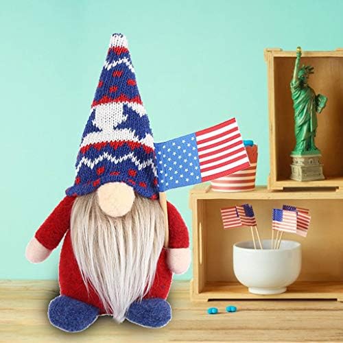 Y-YUNLONG Bağımsızlık Günü Gnome Amerikan Afiş Gaziler Günü Nisse Tomte Elf Cüce Dekor