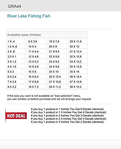 Çıkartmalar etiket nehir Göl balık tutma balık 6 X 2,4