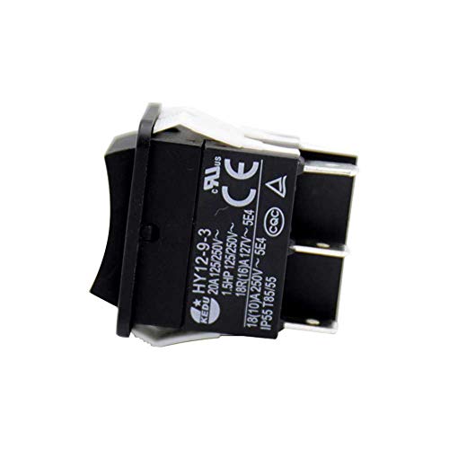 ompaıt HY12-9-3 6 Pins Endüstriyel Elektrikli Rocker Anahtarı 125 V / 250 V Buton