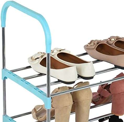 4 Katmanlı İstiflenebilir Ayakkabı Rafı Genişletilebilir ve Ayarlanabilir ayakkabı organizatörü Depolama Rafı Banyo ve Giriş