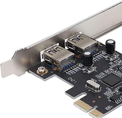 Zyyını PCI-E Genişleme Kartı, USB3. 0 5 Gbps Yüksek Hızlı İletim İki Portlu Masaüstü Bilgisayar Yuvası Adaptörü, Aktarım Hızı