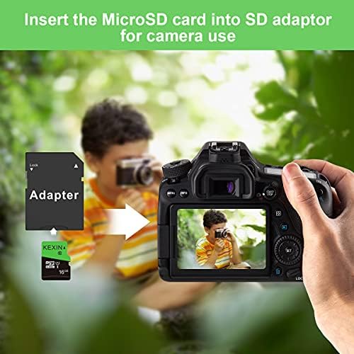 KEXIN Micro SD Kart 16 GB 5 Paket microSDHC UHS - I Hafıza Kartı Sınıf 10 Yüksek Hızlı Micro SD Kart, C10, U1