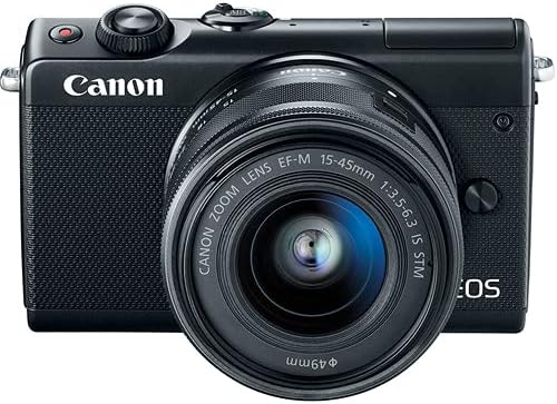 Canon EOS M100 Aynasız dijital fotoğraf makinesi ile 15-45mm Lens (Siyah) 2209C011 Canon EF/EF-S Lensler için Lens Adaptörü Kiti