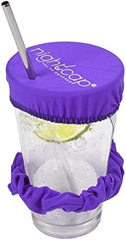 NightCap Drink Cover Scrunchie-Köpekbalığı Tankında Görüldüğü Gibi Yeniden Kullanılabilir İçecek Sivri Önleme Scrunchie