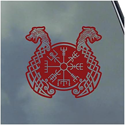 Ejderhalar vinil Sticker çıkartma İskandinav Viking Asatru Odin Thor Loki Runik sembolü ile koruma Rune