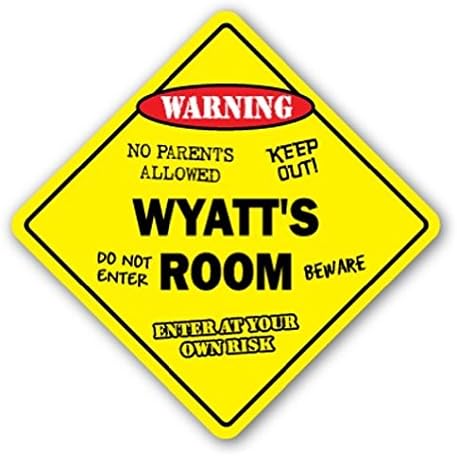 WYATT'IN Odası Işareti Çocuk yatak odası dekoru Kapı çocuk Adı Erkek Kız Hediye Etiket Işareti-Etiket Grafik Işareti-Herhangi