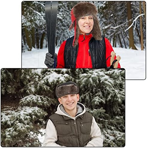 3 Adet Rus Trapper rus kalpağı Şapka Erkekler Kadınlar için Kış Bombacı Eskimo Sıcak Rüzgar Geçirmez Şapka ile Kulak Flaps