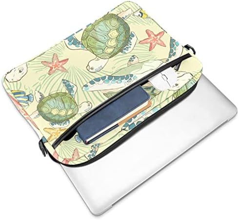 Sevimli Kaplumbağalar ve Balıklar Laptop çantası 14.5 İnç Evrak Çantası Laptop omuz askılı çanta Laptop Taşıma çantası Bilgisayar
