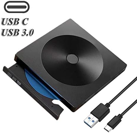 HUAHUA DVD Oynatıcılar Taşınabilir, USB 3.0 Slim Harici DVD RW CD Yazar Sürücü Optik Sürücüler CD-RW Burner Okuyucu Kaydedici,