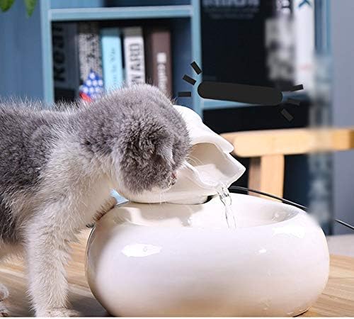 HanZu Seramik Pet İçme Çeşmesi Kediler ve Köpekler için Ultra Sessiz Su Çeşmeleri