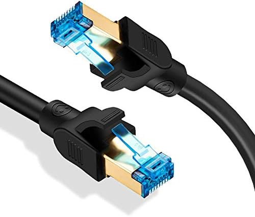 Cat8 Ethernet Kablosu 40ft, MORELECS 40 Gbps 2000 MHz Yüksek Hızlı Gigabit SFTP LAN Ağ Internet Kabloları için Yönlendirici,