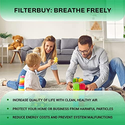 Filterbuy 16x16x4 Hava Filtresi MERV 8, Pileli HVAC AC Fırın Filtreleri (12'li Paket, Gümüş)
