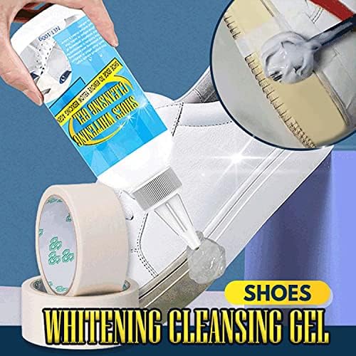 JSGM Ayakkabı Beyazlatıcı Temizleme Jeli-Beyaz Ayakkabı Temizleyici, Sarı Kenarları ve Lekeleri Çıkarmak için, Leke Çıkarıcı