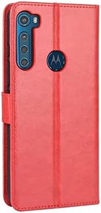 AHUOZ Telefon Flip Case Kapak için Moto Bir Fusion+/ Bir Fusion Artı Cep Telefonu Cüzdan Kılıf, PU Deri Tutucu Kart Yuvası Kapak