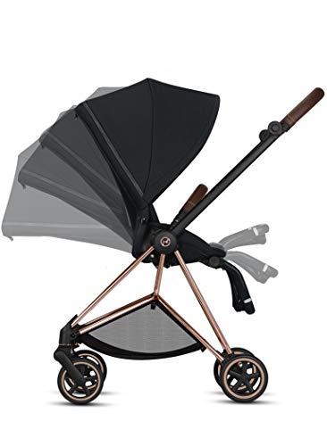 Cybex Mios Bebek Arabası Krom / Siyah Çerçeve ve Premium Siyah koltuk