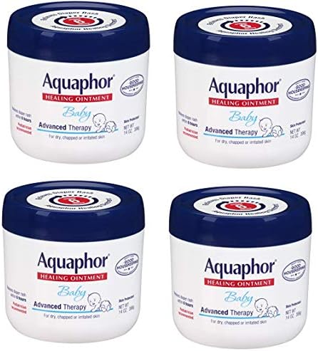 Aquaphor Bebek Şifa Merhem Gelişmiş Terapi Cilt Koruyucu, 14 Ons, 4 Paket