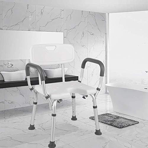 Duş Tezgah Sandalye Tıbbi Aracı ile Çıkarılabilir Geri ve Arms-Ayarlanabilir Yükseklik Küvet Sandalye, Montaj spa Küvet Koltuk-Kaymaz
