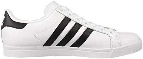 adidas Originals Erkek Coast Star Spor Ayakkabı, Beyaz, Siyah, Beyaz, 9 Orta Boy ABD