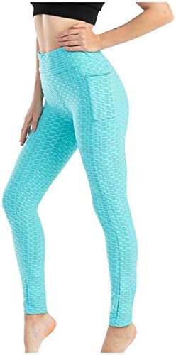 Keepfit Yoga Pantolon ile Kadınlar için Cep Rahat Giyim Petite Yoga Pantolon Spor Egzersiz Düz Pantolon