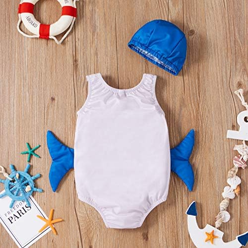 Sevimli Yürümeye Başlayan Çocuklar Erkek Bebek Kız 3D Balina Tek Parça Mayo Yüzmek Kap Set Hayvan Mayo Mayo Beachwear