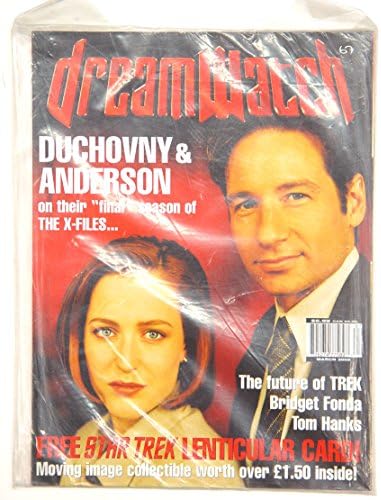 Dreamwatch Dergisi Mart 2000 David Duchovny & Gillian Anderson kapakta