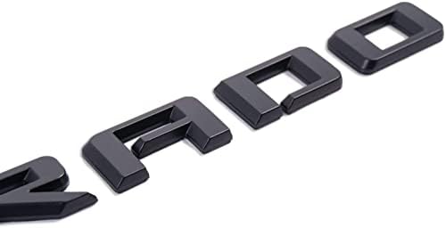 3D Bagaj Kapağı Harfler Rozetleri Amblemler için Chevrolet Silverado 2019-2021 + LT Amblem (Mat Siyah)