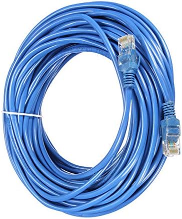 HSKJ 15 m Cat5 65FT RJ45 Ethernet Kablosu için Cat5e Cat5 RJ45 Internet Ağ LAN Kablosu Konektörü