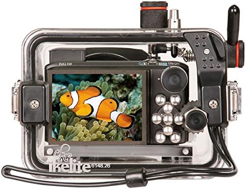 Canon Powershot SX-240 HS ve SX260 HS Dijital Kameralar için Ikelıte Sualtı Kamera Muhafazası