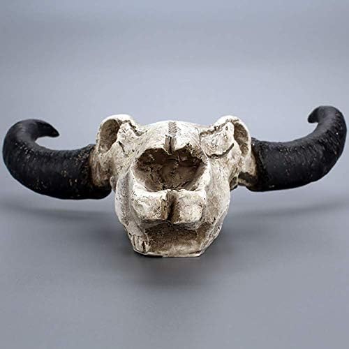 LKJH Sahte Tahnitçilik Boğa Kafatası Duvar Heykeller, 3D Hayvan Kafası Duvar asılı sanat dekoru, Retro Yaratıcı Inek Kafası Banyo