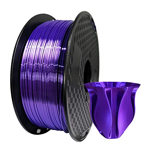 Ipek Mor PLA Filament 1.75 mm 1 KG 3D Yazıcı Filament 2.2 LBS Biriktirme 3D Baskı Malzemeleri Ipeksi Parlak Koyu Menekşe PLA