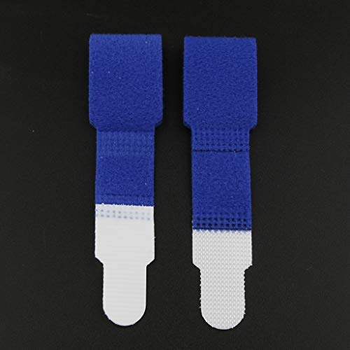 yotijar 20x Anti-Kayma Toe Brace Ayırıcı Bandaj Düzleştirici için Çekiç-Cilt + Mavi