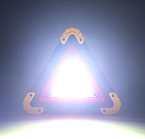 Soaoun uyarı üçgeni LED Araba Oto Üçgen Şekli Katlanabilir Açık Yürüyüş Uyarı Acil çalışma ışığı 1