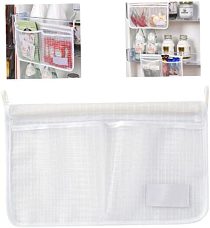 SouiWuzi Saklama çantası Buzdolabı Depolama Örgü Çanta Asılı Ev Mutfak Sınıflandırma saklama çantası Beyaz
