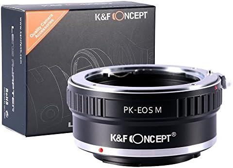 K & F Konsept PK-EOS M Dağı Lens Adaptörü Pentax K PK Dağı Lens Canon Mikro Tek EOS M EF-M Kamera