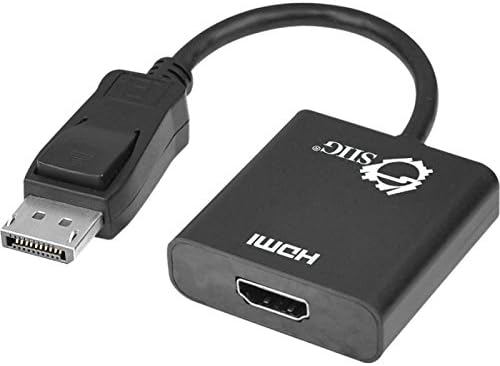 SIIG CB-DP0Q11-S1 DisplayPort - HDMI Adaptörü - Video / ses adaptörü - DisplayPort / HDMI - DisplayPort (M) - 19 pin HDMI (F)