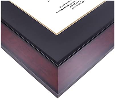 Kampüs Görüntüleri Liberty Flames 11w x 8.5 h Eski Siyah Kiraz Altın Kabartmalı Diploma Çerçevesi