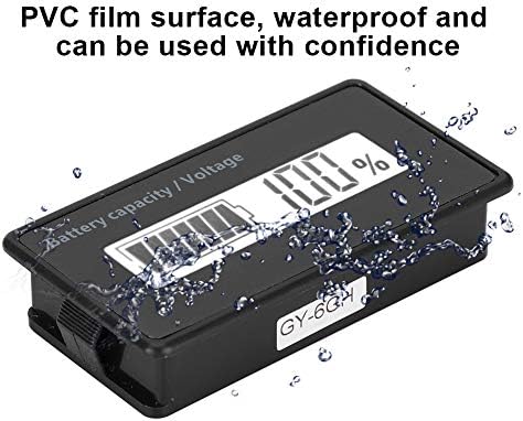 Dayanıklı Pil Kapasitesi Göstergesi GY-6GH 12-84 V LCD pil Ekran, su geçirmez için Demir Pil için Kurşun-Asit pil için Pil(beyaz