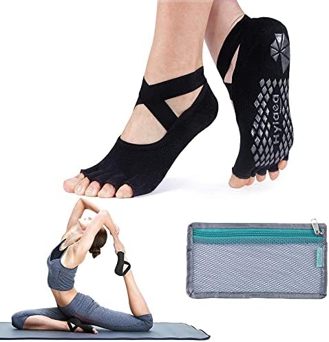 Hylaea Yoga Çorap ile Kadınlar için Kavrama ve Kaymaz Toeless Yarım Ayak Çorap için Bale Pilates Barre Dans