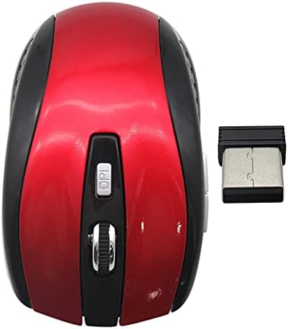 2.4 GHz Kablosuz Optik Mouse Fare ve USB Alıcı Kişisel Bilgisayarlar için Kırmızı Pil olmadan Yeni