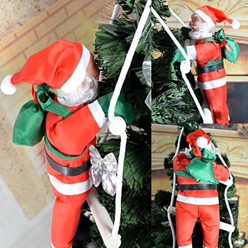 Yosoo Iki Noel Baba Tırmanma Halat Merdiven Noel Ağacı Kapalı Açık Asılı Süsleme Dekor Noel Noel Partisi Ev Kapı Duvar Dekorasyon