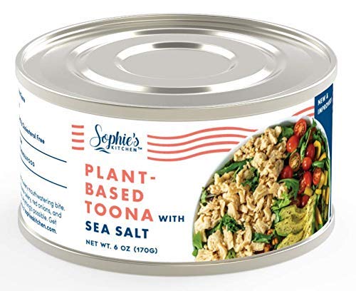 Sophie's Kitchen Bitki Bazlı Toona (Ton Balığı), 6 Paket 6 Onsluk Kutu - Vegan Balık Alternatifi ve Protein ile Paketlenmiş Et