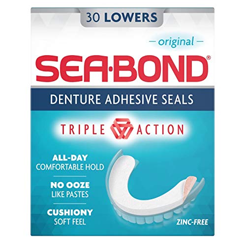 SEA-BOND Protez Yapıştırıcı Contaları Orijinali Düşürür, Her Biri 30'dur (2'li Paket)