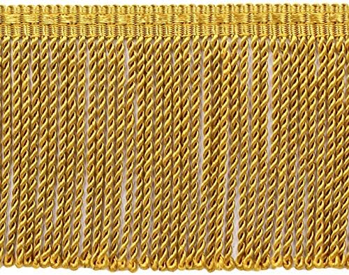 DÉCOPRO 3 İnç Uzun Eski Altın İnce Külçe Fringe Trim, Stil BFTC3 renk: D05, Bahçesinde tarafından Satılan