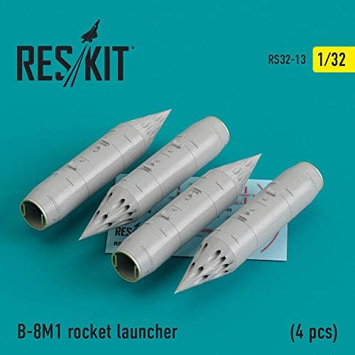 Reskıt RS32-0013 - 1/32 - B-8M1 Roketatar (4 adet) (Mıg-23/27/29, Su-17/20/22/24/25/27/33, Jak-38) Reçine Detayı