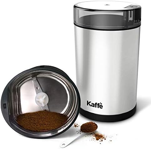 Kaffe Elektrikli Kahve Değirmeni - Paslanmaz Çelik - Kolay Açma/Kapama Düğmeli 3oz Kapasite. Temizleme Fırçası Pakete Dahildir.