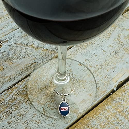 Rectagular Solucan Logo Şarap Kadehi Oval Çekicilik İçecek Marker