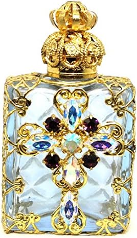 Gabriella'nın Hediyeleri Çek Mücevherli Dekoratif Hıristiyan Haçı Parfüm Yağı Şişe Tutacağı