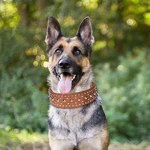Dayanıklı Pet Yaka Güçlü Spike Fashional Yaka 1 Pcs Ayarlanabilir Çivili Metal köpek tasması Bahçe Seyahat için Pet Bulldog Büyük